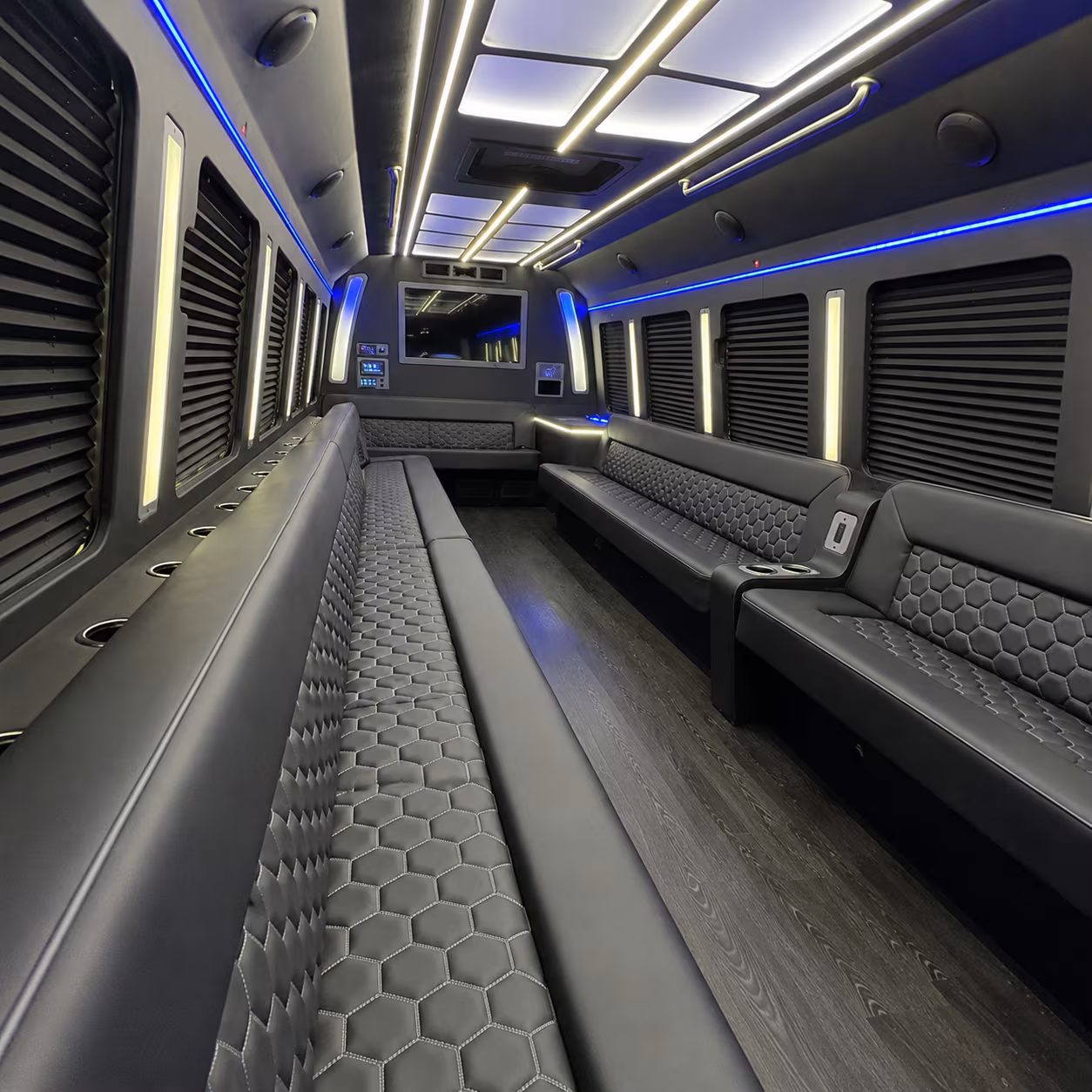 Bakersfield Bachelor & Bachelorette Transportation party bus exterior