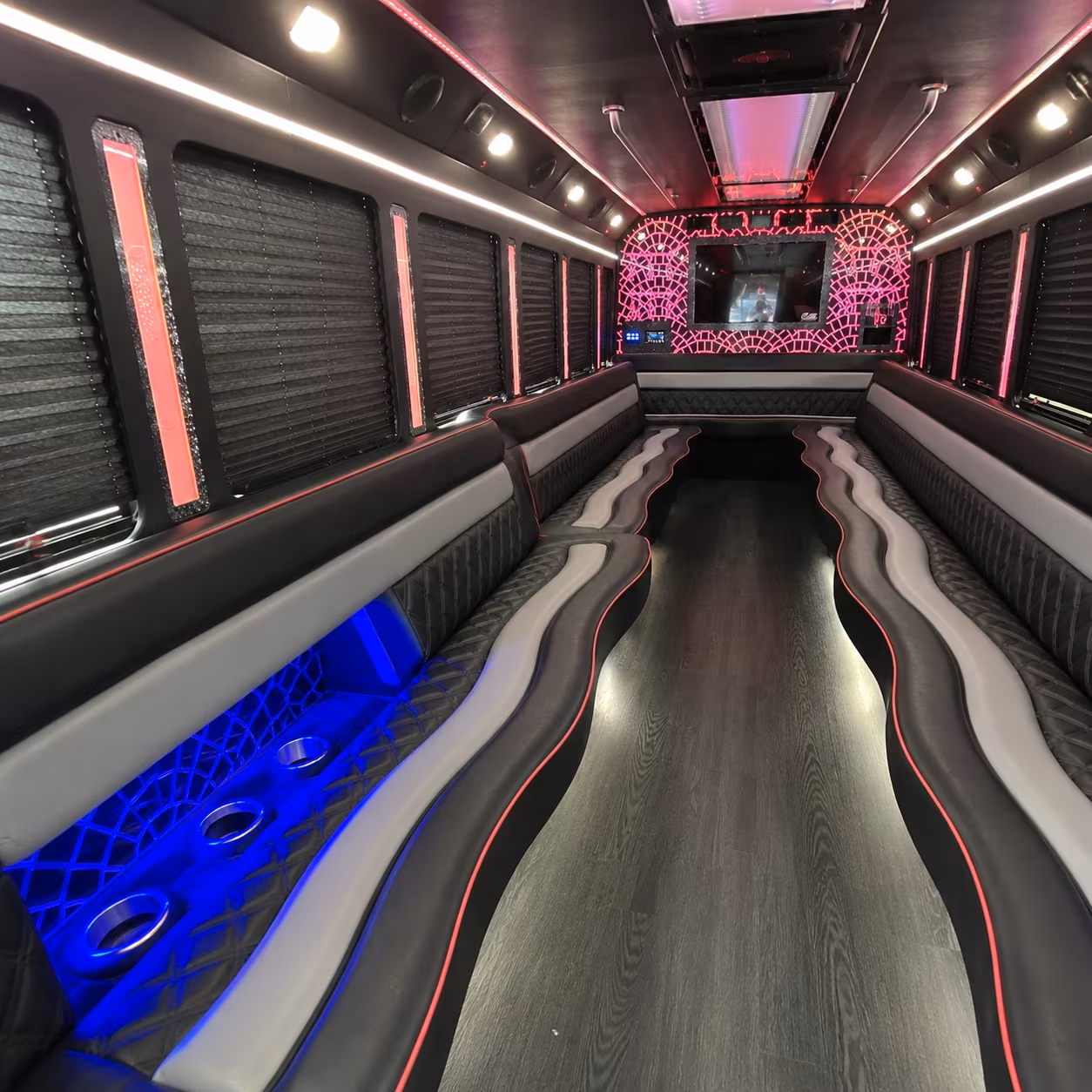 Bakersfield Bachelor & Bachelorette Transportation onboard seating