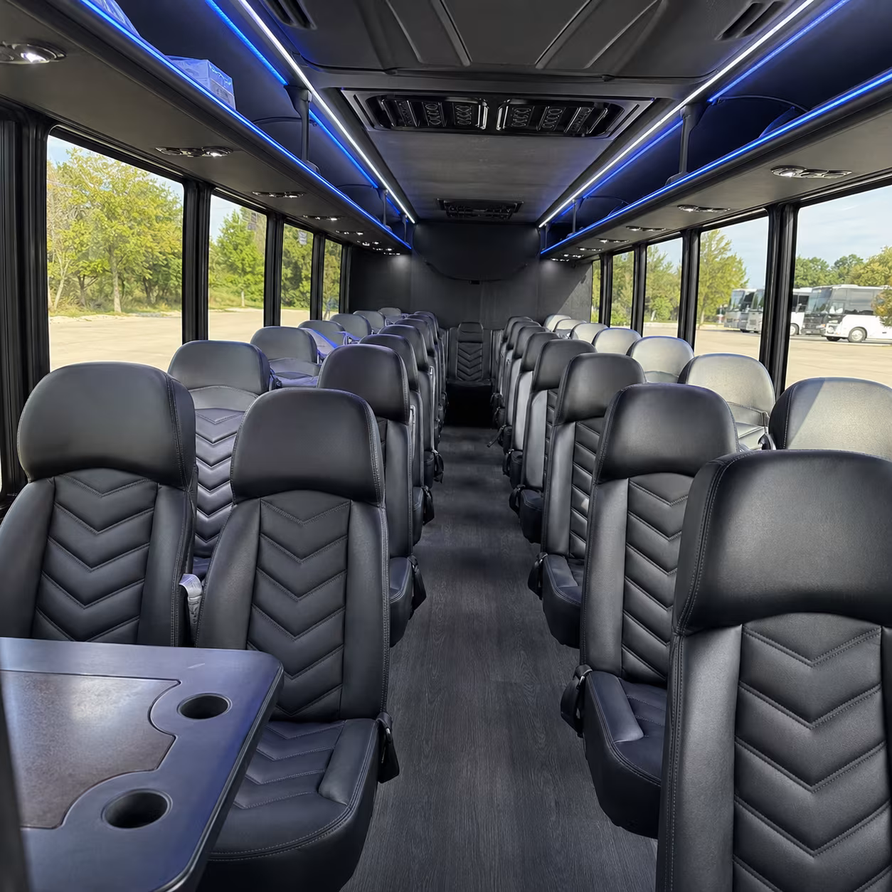 Bakersfield Corporate Transportation party bus exterior