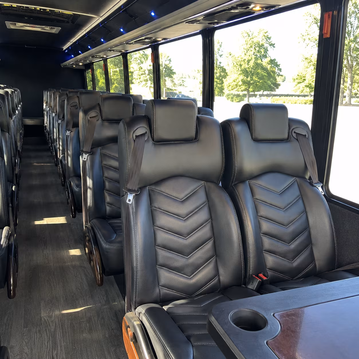 Bakersfield Corporate Transportation party bus exterior