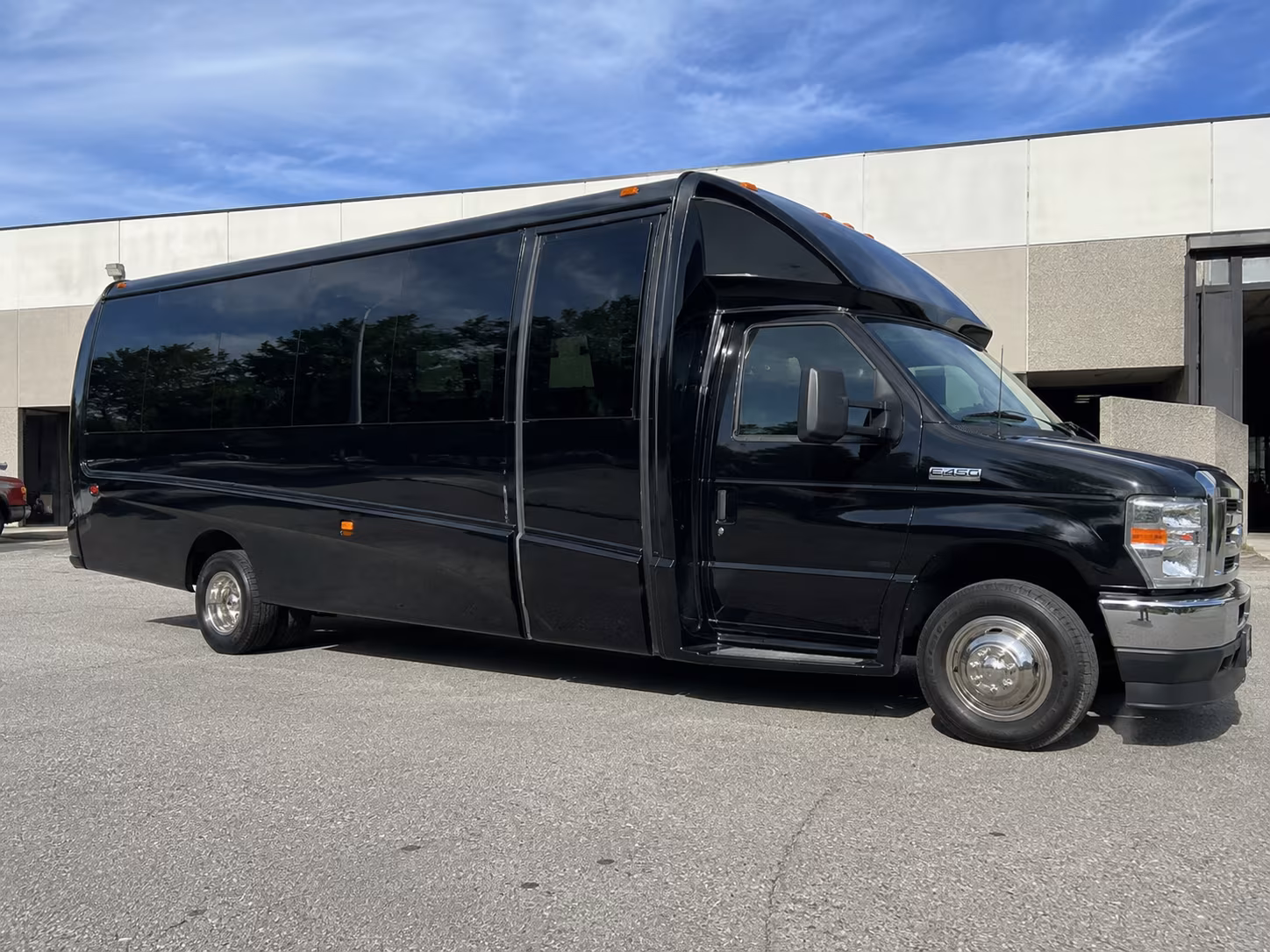 Bakersfield Corporate Transportation party bus exterior