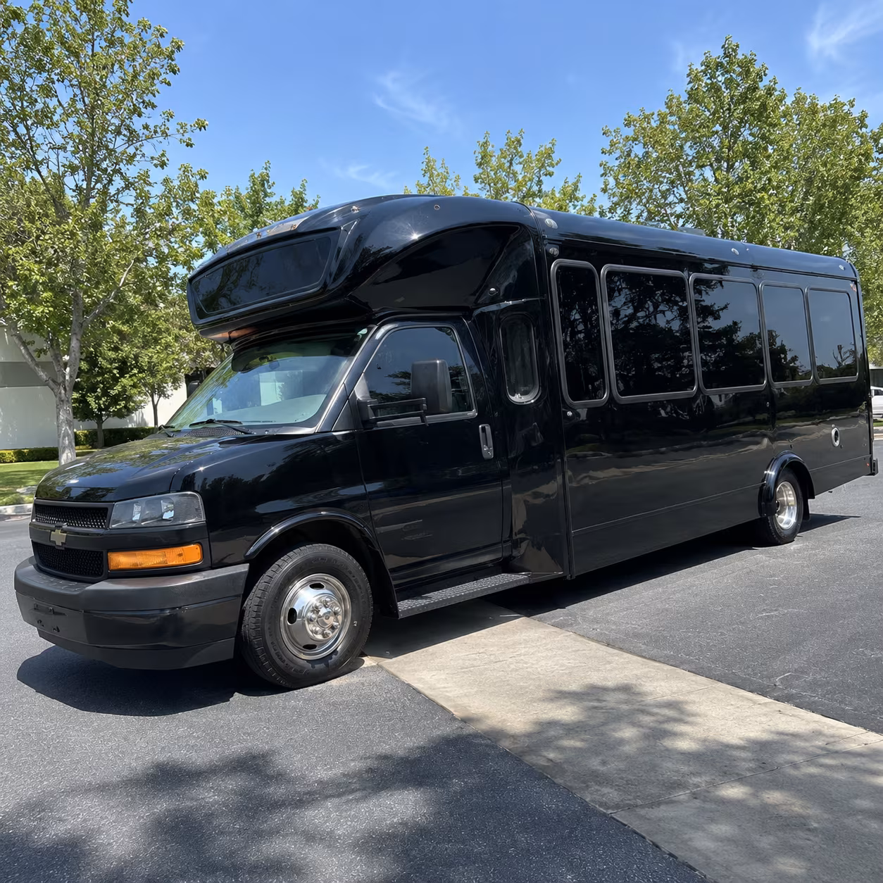 Bakersfield Private Event Transportation party bus exterior