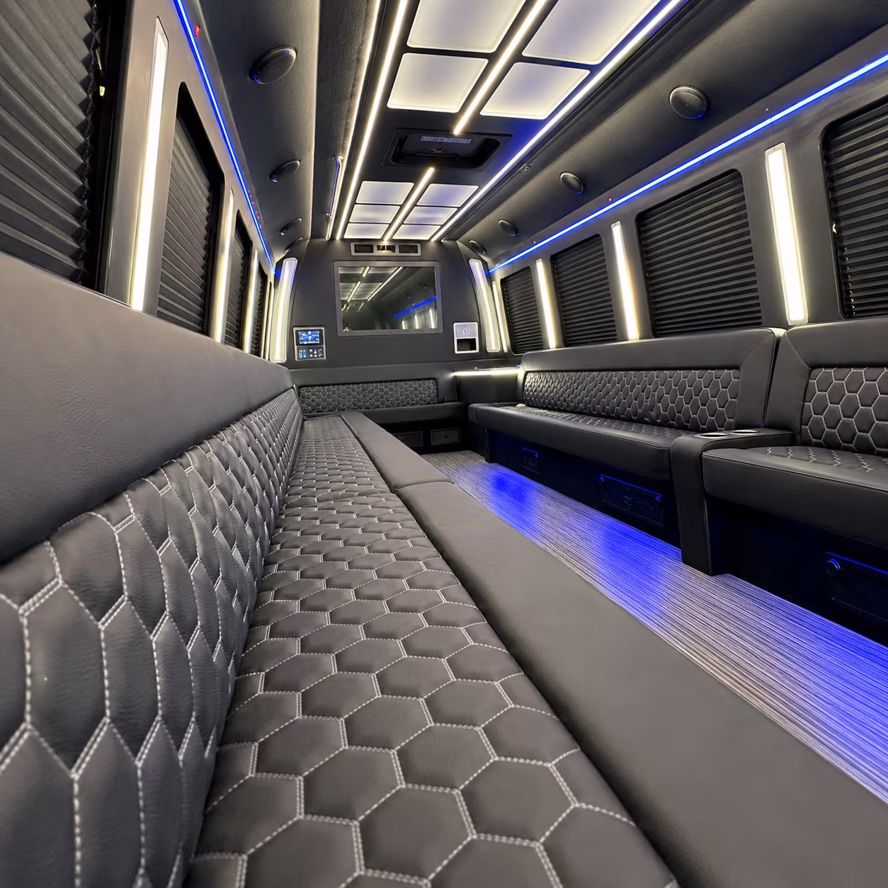 Bakersfield Private Event Transportation party bus exterior