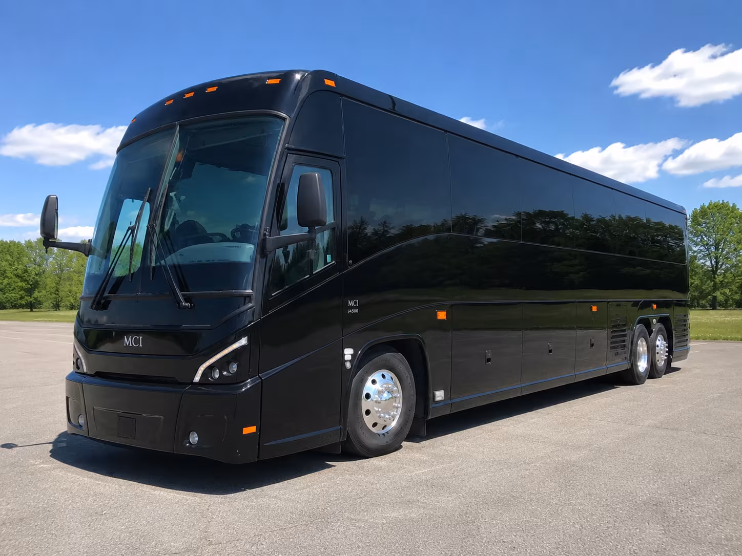 Bakersfield School Event Transportation party bus exterior