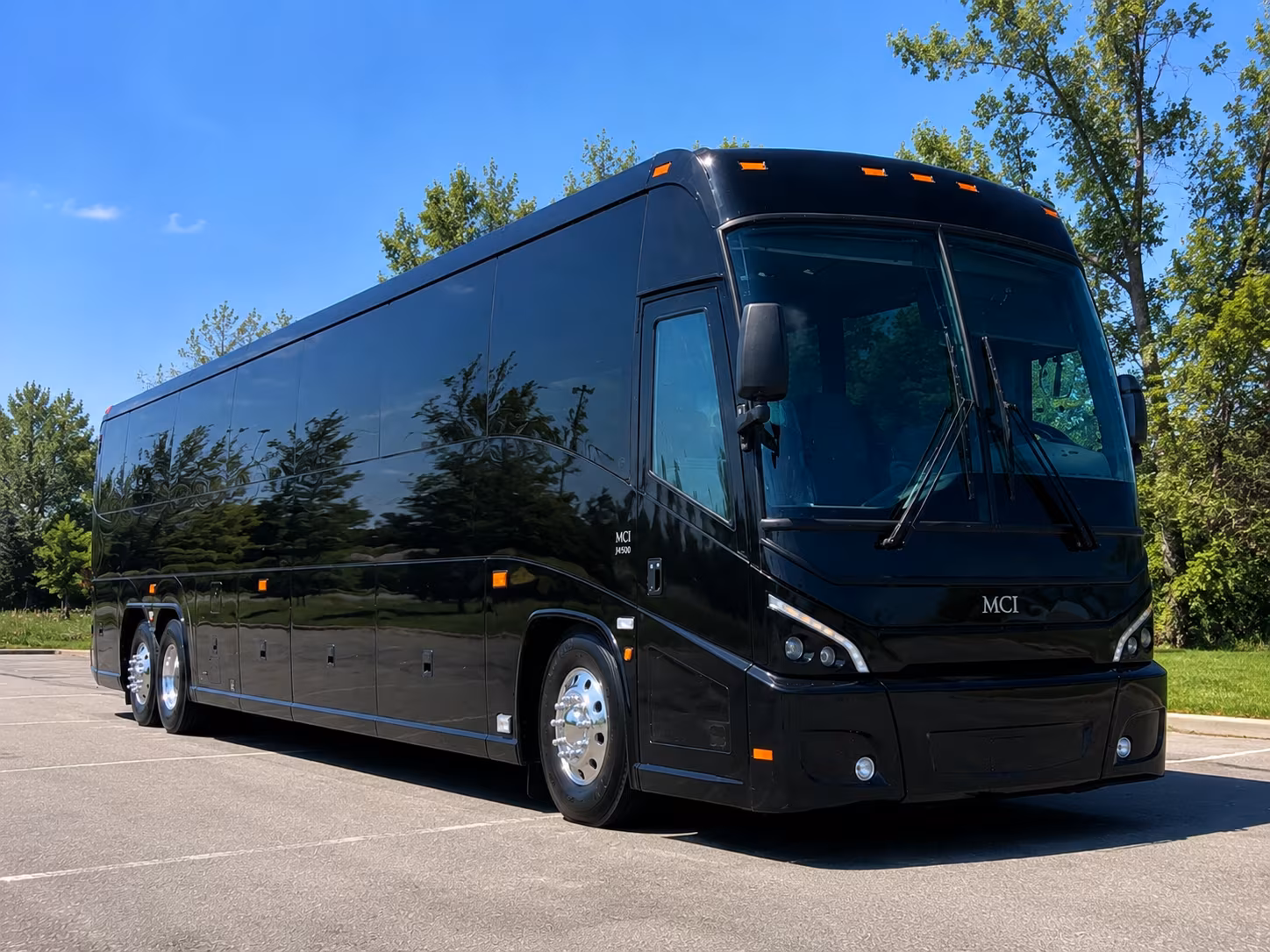 Bakersfield School Event Transportation party bus exterior