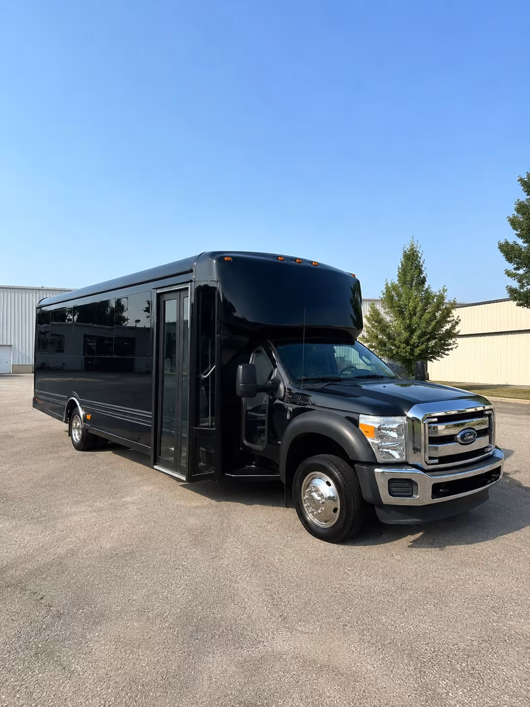 Bakersfield Sporting Event Transportation party bus exterior