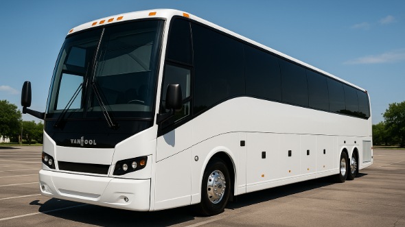 Exterior of Charter Bus Company Los Angeles's 40 Passenger Party Bus in Los Angeles