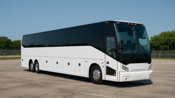 Exterior of Charter Bus Company Thousand Oaks's 40 Passenger Party Bus in Thousand Oaks