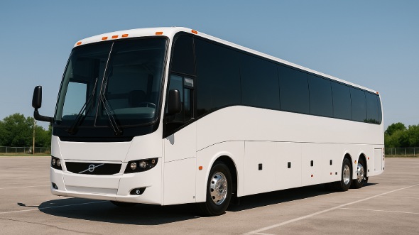 Exterior of Charter Bus Company Palmdale's 50 Passenger Party Bus in Palmdale
