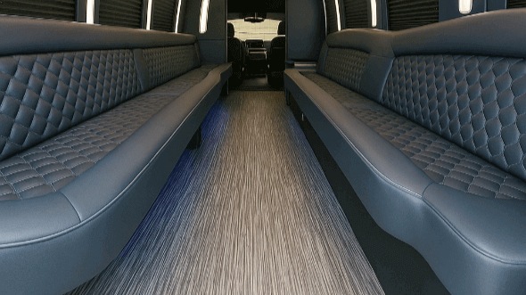 bakersfield 20 passenger party bus interior