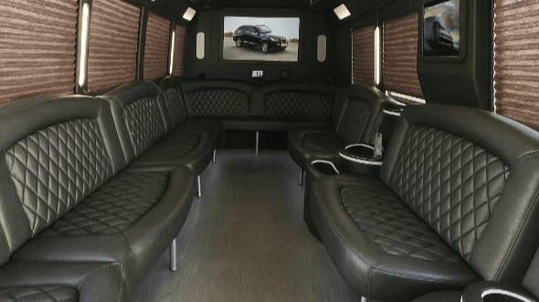 bakersfield 30 passenger party bus interior